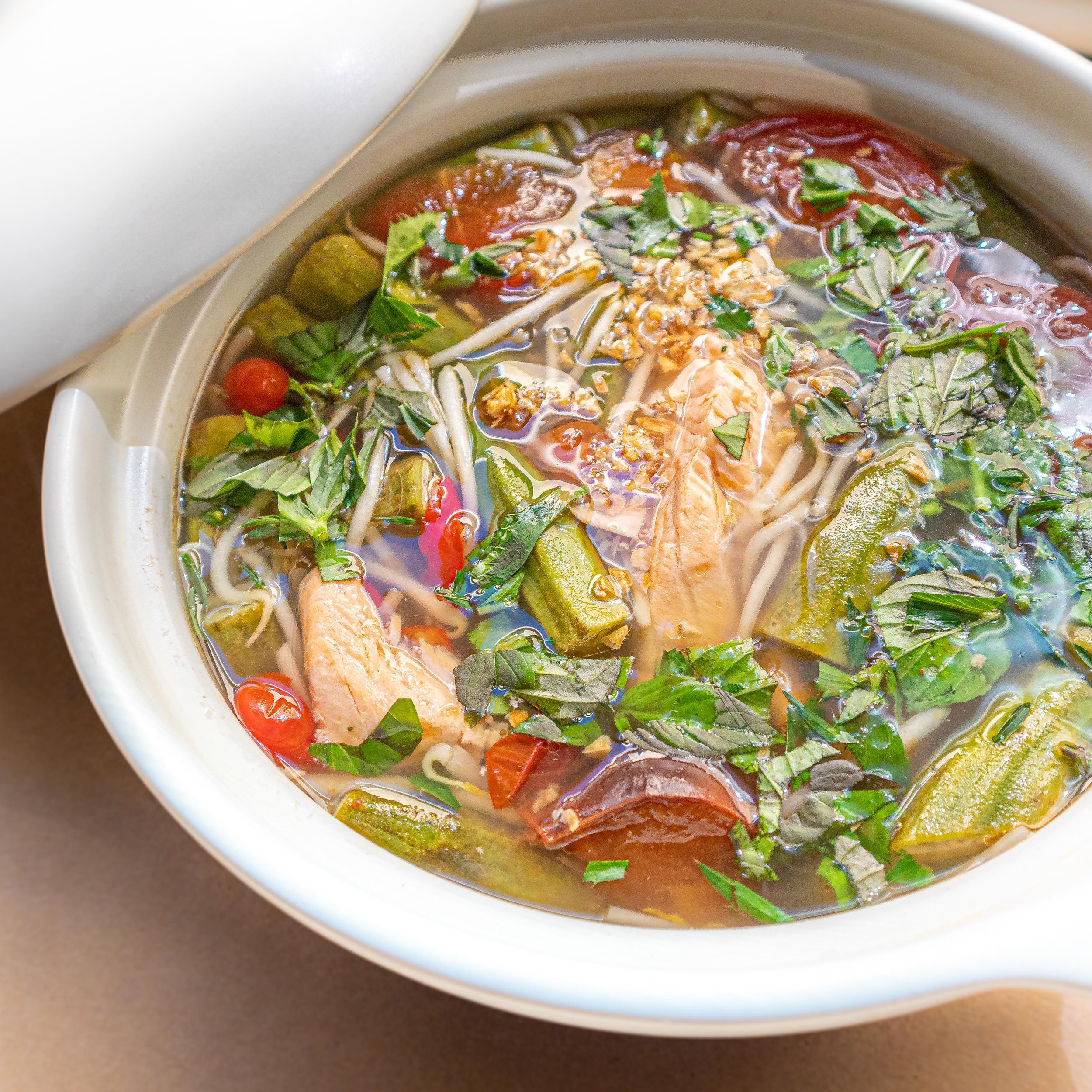 Vietnamese Sweet and Sour Fish Soup (Canh Chua Cá)