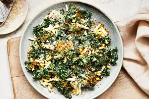 Chopped Kale Salad with Toasted Breadcrumbs