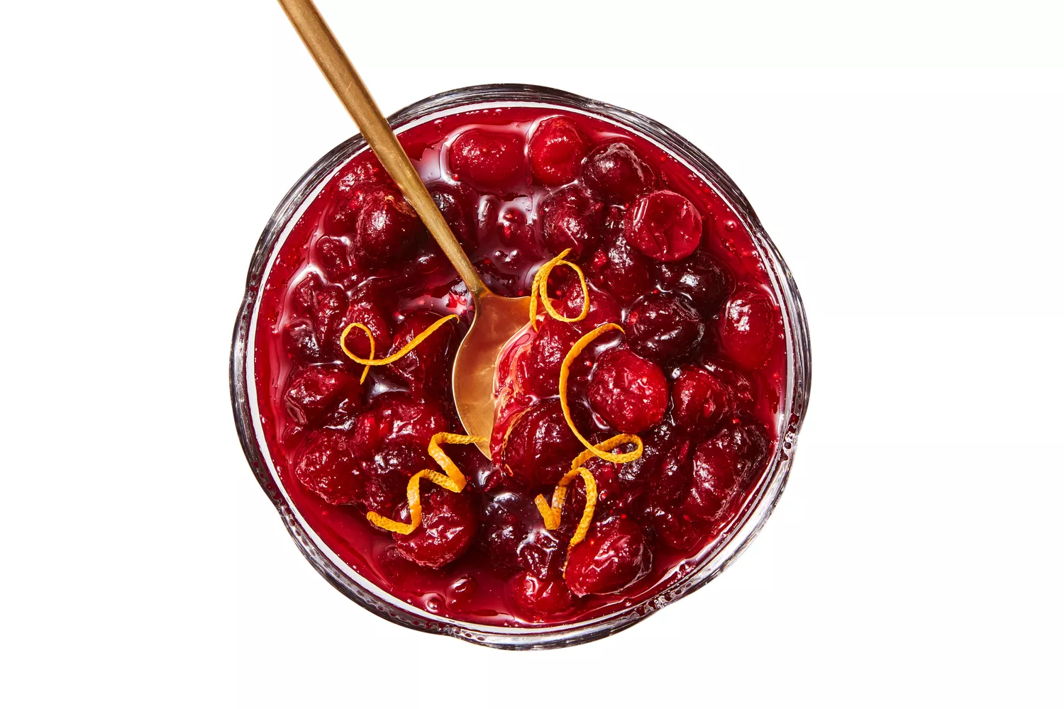 Southern Living Gingered Cranberry Sauce in a bowl to serve